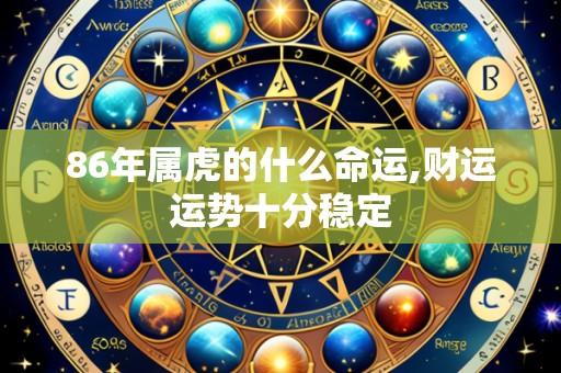 86年属虎的什么命运,财运运势十分稳定