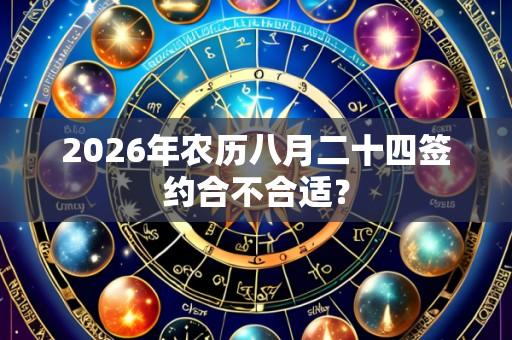 2026年农历八月二十四签约合不合适?
