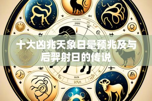 十大凶兆天象日晕预兆及与后羿射日的传说