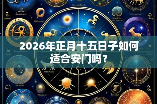 2026年正月十五日子如何适合安门吗?