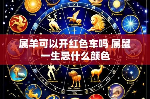 属羊可以开红色车吗 属鼠一生忌什么颜色
