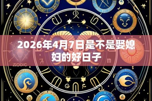 2026年4月7日是不是娶媳妇的好日子