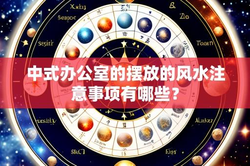 中式办公室的摆放的风水注意事项有哪些？