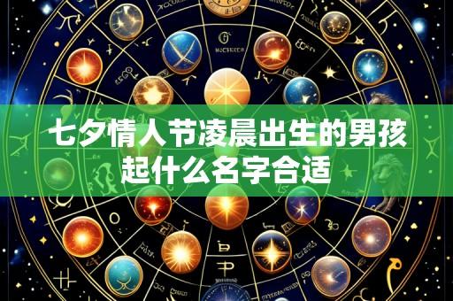 七夕情人节凌晨出生的男孩起什么名字合适