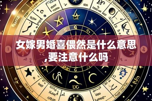 女嫁男婚喜偎然是什么意思,要注意什么吗