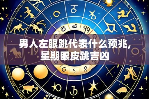 男人左眼跳代表什么预兆,星期眼皮跳吉凶