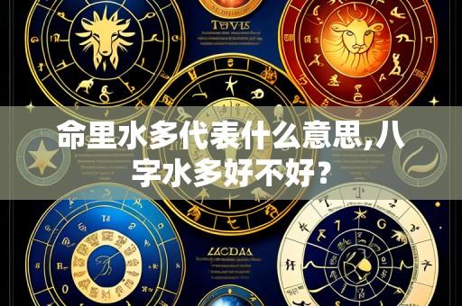 命里水多代表什么意思,八字水多好不好？