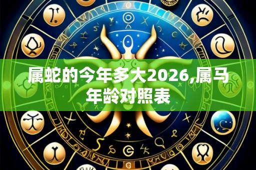 属蛇的今年多大2026,属马年龄对照表