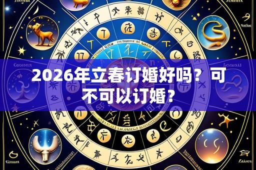 2026年立春订婚好吗？可不可以订婚？
