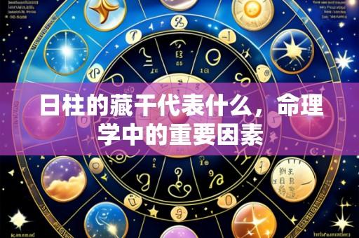 日柱的藏干代表什么，命理学中的重要因素