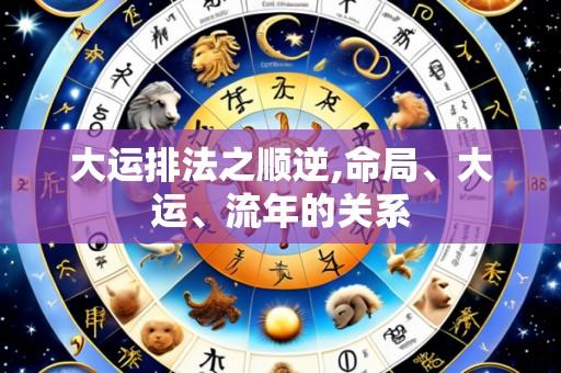大运排法之顺逆,命局、大运、流年的关系
