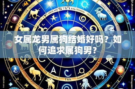 女属龙男属狗结婚好吗？如何追求属狗男？