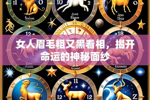 女人眉毛粗又黑看相,揭开命运的神秘面纱