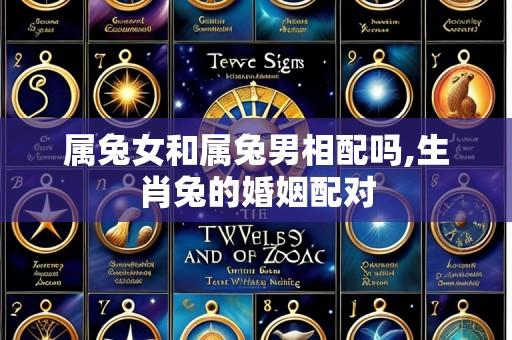 属兔女和属兔男相配吗,生肖兔的婚姻配对