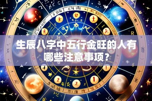 生辰八字中五行金旺的人有哪些注意事项?
