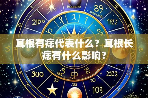 耳根有痣代表什么?耳根长痣有什么影响?