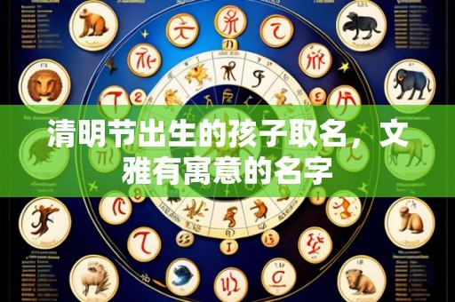 清明节出生的孩子取名，文雅有寓意的名字