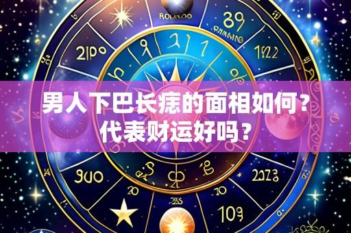 男人下巴长痣的面相如何？代表财运好吗？