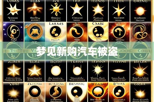 梦见新购汽车被盗