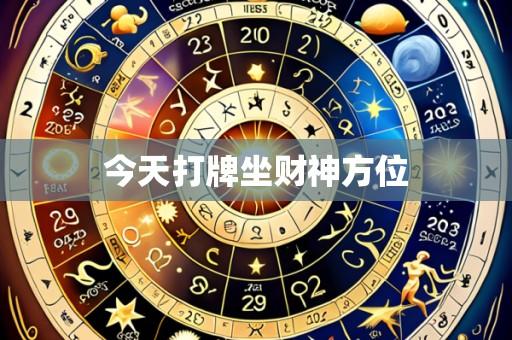 今天打牌坐财神方位