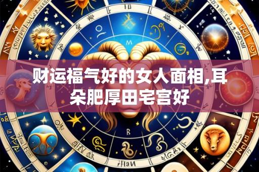 财运福气好的女人面相,耳朵肥厚田宅宫好