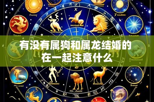 有没有属狗和属龙结婚的 在一起注意什么