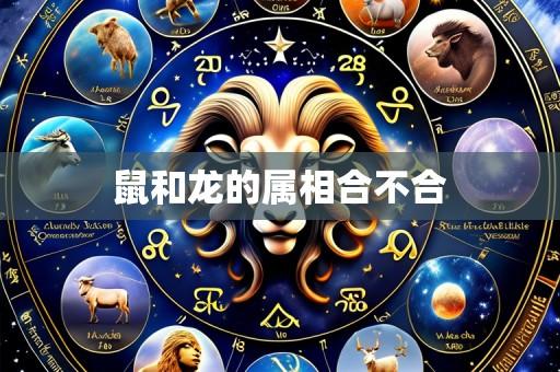 鼠和龙的属相合不合