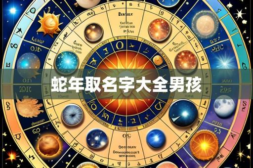 蛇年取名字大全男孩