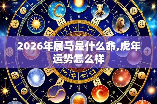 2026年属马是什么命,虎年运势怎么样