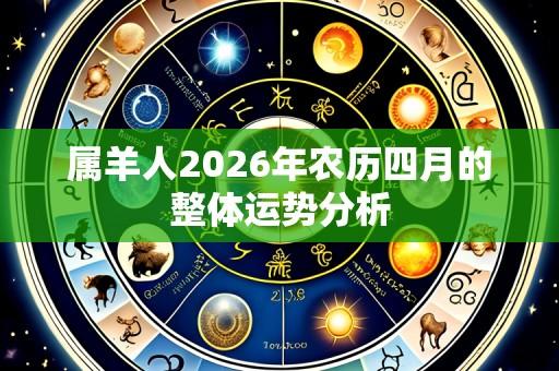 属羊人2026年农历四月的整体运势分析