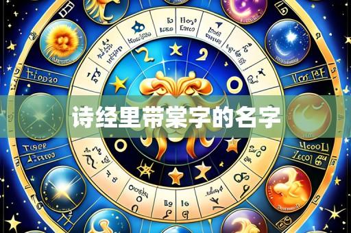 诗经里带棠字的名字