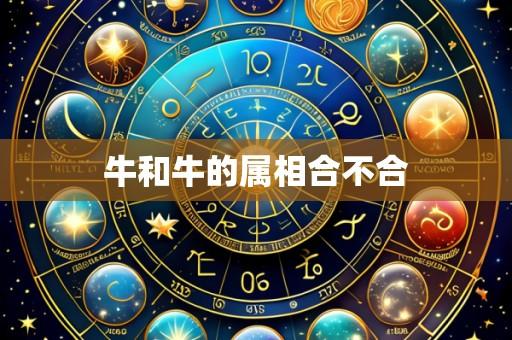 牛和牛的属相合不合