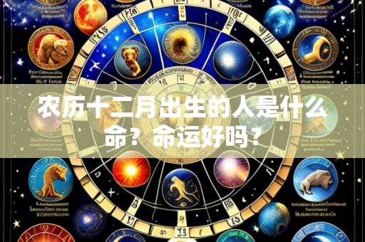 农历十二月出生的人是什么命?命运好吗?