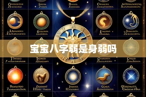 宝宝八字弱是身弱吗