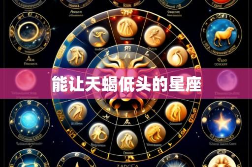 能让天蝎低头的星座