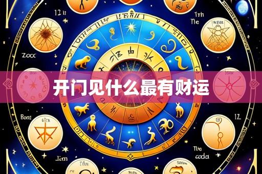 开门见什么最有财运
