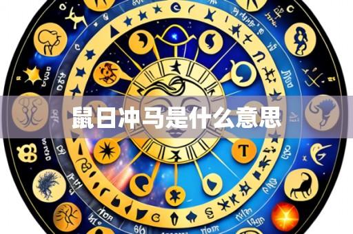 鼠日冲马是什么意思
