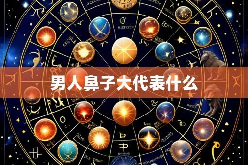 男人鼻子大代表什么
