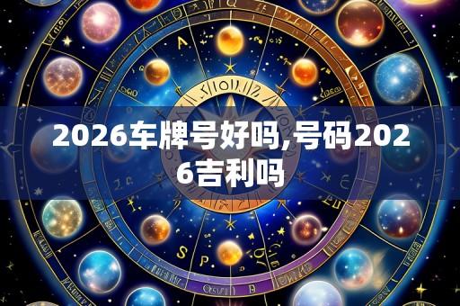 2026车牌号好吗,号码2026吉利吗