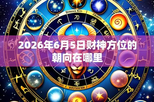 2026年6月5日财神方位的朝向在哪里