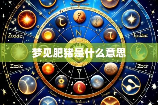 梦见肥猪是什么意思