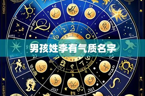 男孩姓李有气质名字