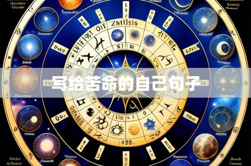 写给苦命的自己句子