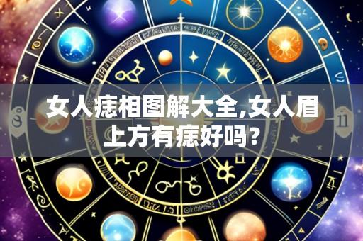 女人痣相图解大全,女人眉上方有痣好吗?
