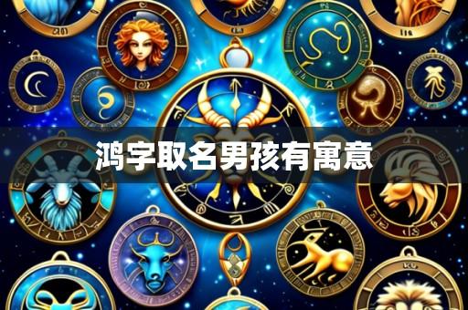 鸿字取名男孩有寓意