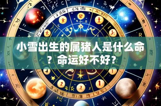 小雪出生的属猪人是什么命？命运好不好？