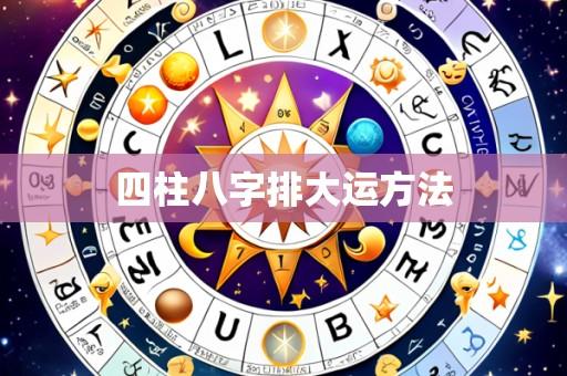 四柱八字排大运方法