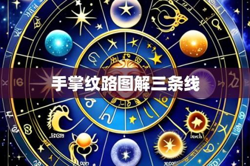 手掌纹路图解三条线