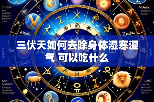 三伏天如何去除身体湿寒湿气 可以吃什么