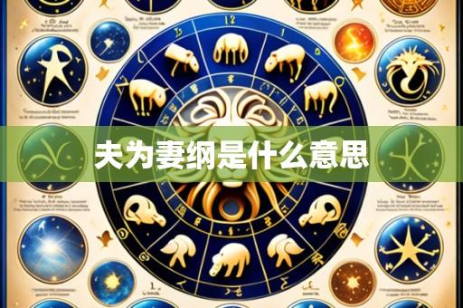 夫为妻纲是什么意思